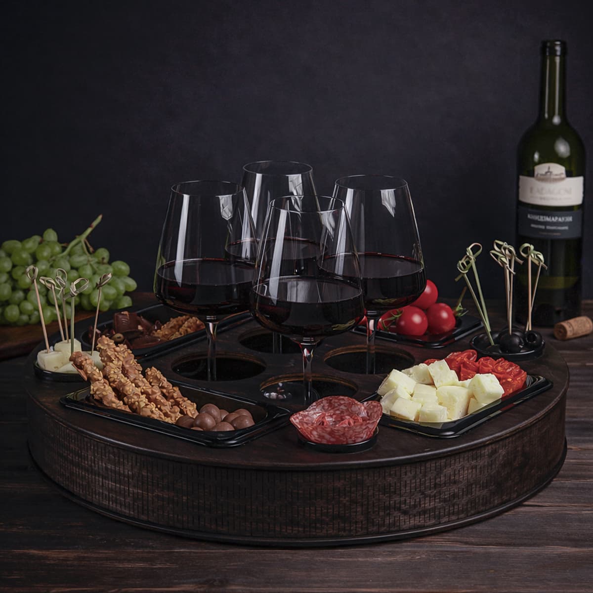 Поднос для напитков Чёрный ПП